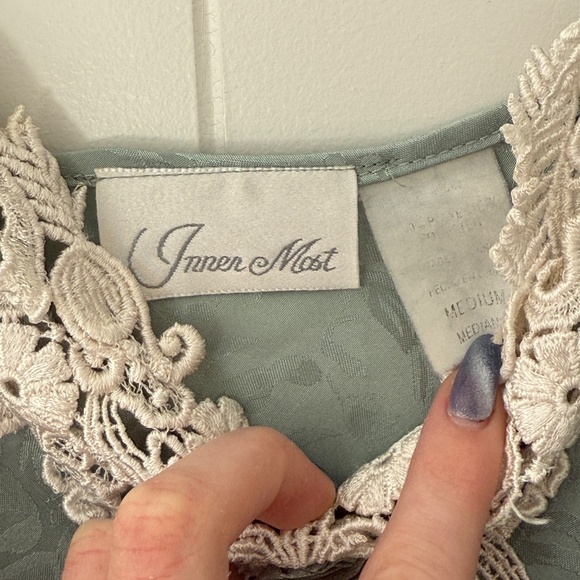 Blue & White Inner Most Slip Dress - Picture 3 of 4